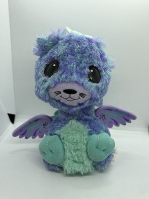 Hatchimals Peacock Cat Plush 6'' Surprise Peacat  Blue Purple Pet Toy Interactive