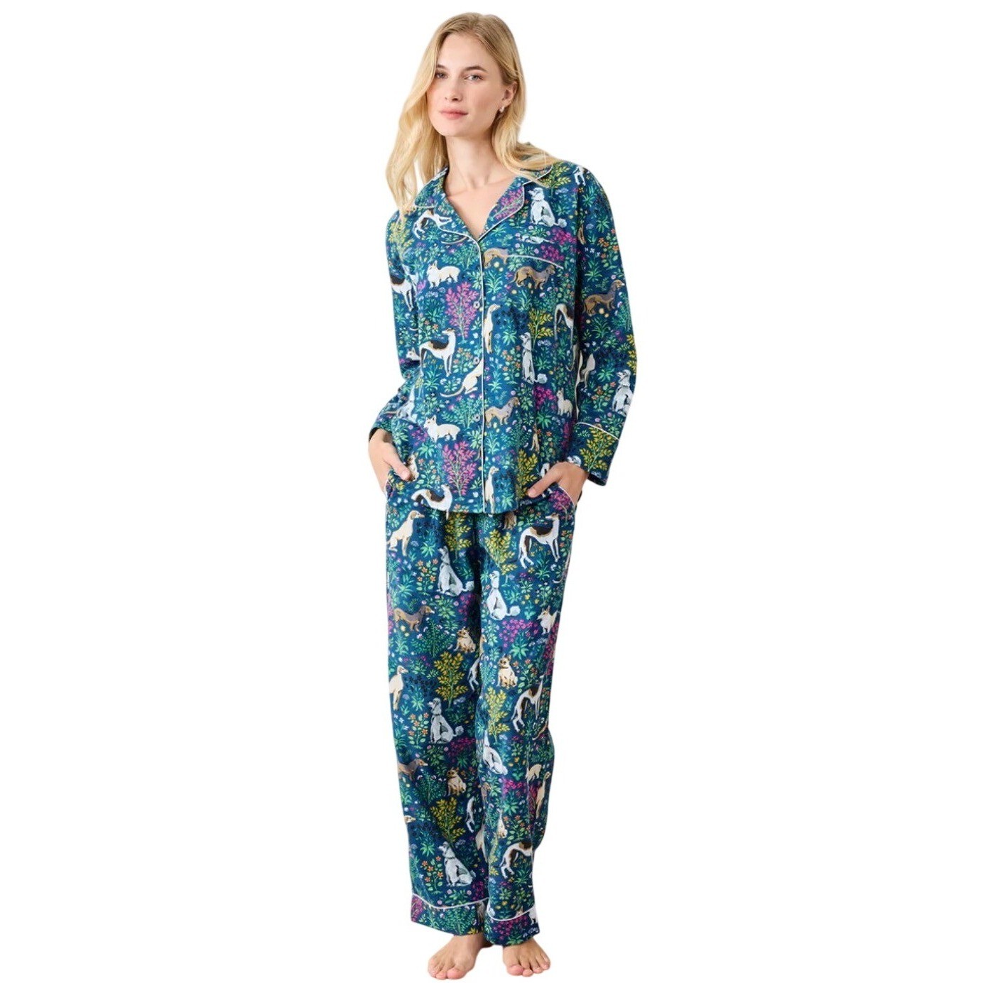 Printfresh Lightweight Flannel Long PJ Set in Mus… - image 15