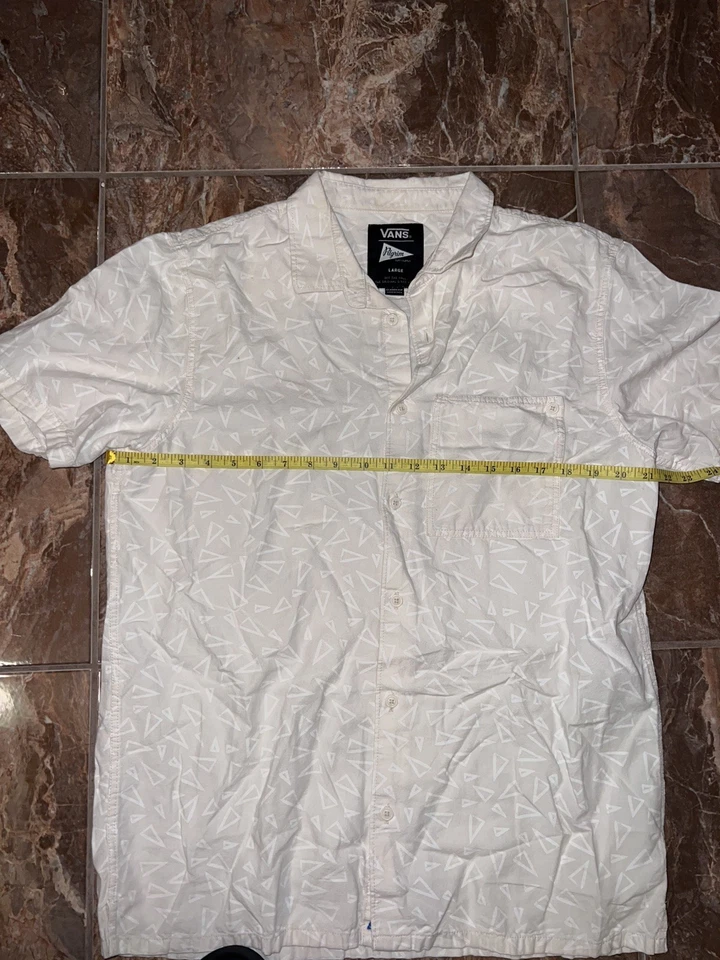 Camisa de manga corta con botones Vans Pilgrim Surf Supply talla L Y2K Foto 4 de 4
