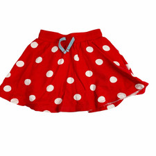 Mini Boden Red Polka Dot Skort Terry size 6-7 years