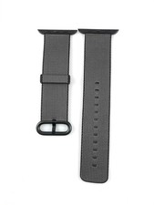 Apple Watch Woven NYLON Band Space Gray buckle 42MM - Black