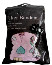 Genovega Filtered Girls Unicorn Bandana 2 Neck &Filters - SEALED