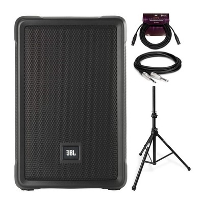 JBL IRX108BT Powered 8 Inch Portable Bluetooth Speaker Bundle PRO Audio