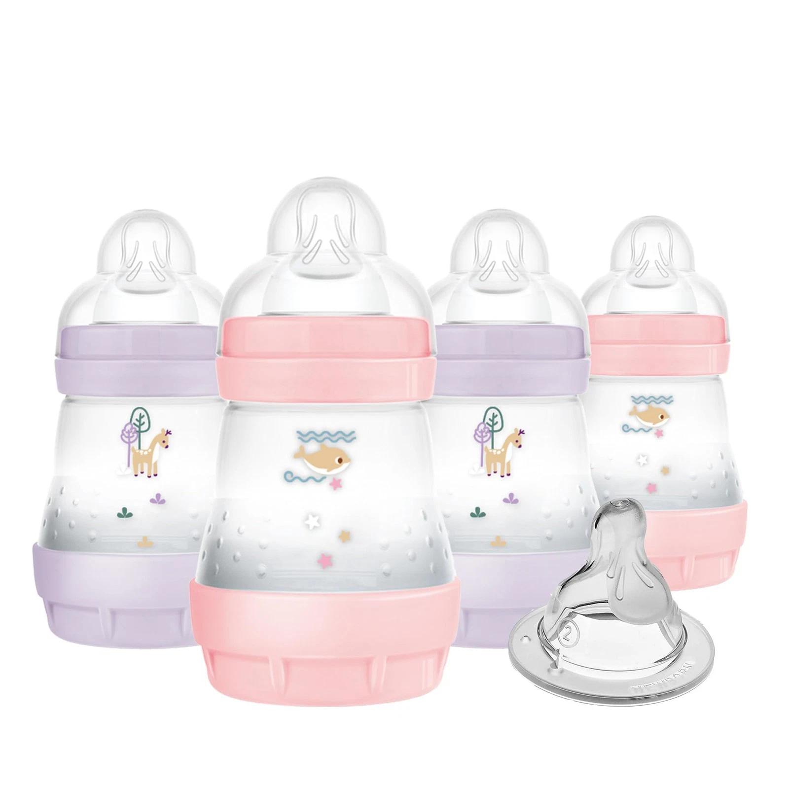 MAM 5oz Anti-Colic Baby Bottles Slow Flow BPA-Free 0-3 Months 2 Pack
Opens in a new window or tab