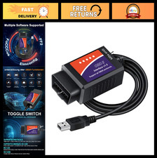 Obd2 Scanner Usb Adapter For Windows Elm327 Diagnostic Tool Ms-canhs-can Swit