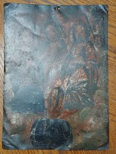 ANTIQUE RETABLO OF THE HOLY TRINITY 1800s - VERY RARE!!