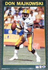 DON MAJKOWSKI Green Bay Packers 1990 Starline Vintage Original NFL 22x34 POSTER