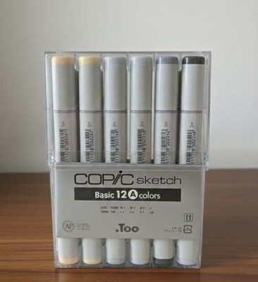 COPIC Sketch Basic 12-Color Set