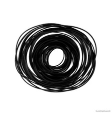 50pcs Cassette Recorder Rubber Belts 1mm Thick 40-135mm Durable Repair