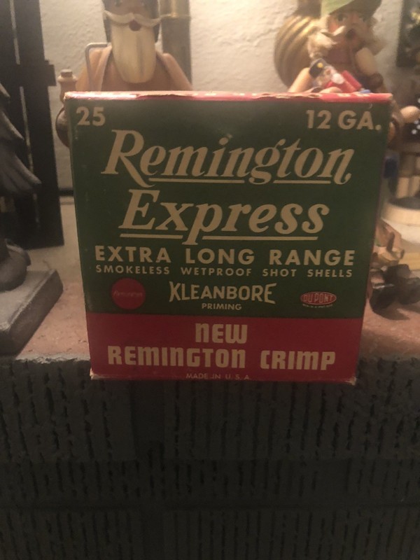 Vintage Remington Express Extra Long Range 12 Ga. Empty Shotgun Shell Box