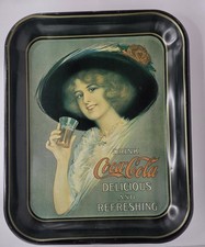 1973 Vintage Coca-Cola Tray, "Drink Coca-Cola Delicious and Refreshing" on The Hot Collector