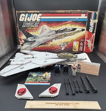 Vintage 1983 GI Joe Skystriker 100  COMPLETE Box inserts Ace & 2 Parachutes