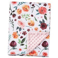 Baby Blanket for Girls Super Soft 30x40 Inch Pack of 1 Multicolor Floral