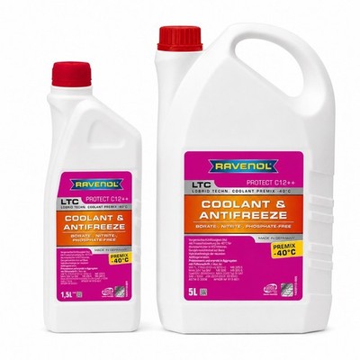 RAVENOL LTC Premix -40°C Protect C12++ Kühlmittel Kühlerfrostschutz Violett