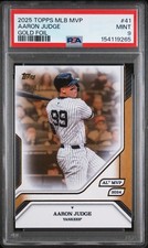 2025 Topps MLB MVP Aaron Judge Gold Foil /50 PSA 9