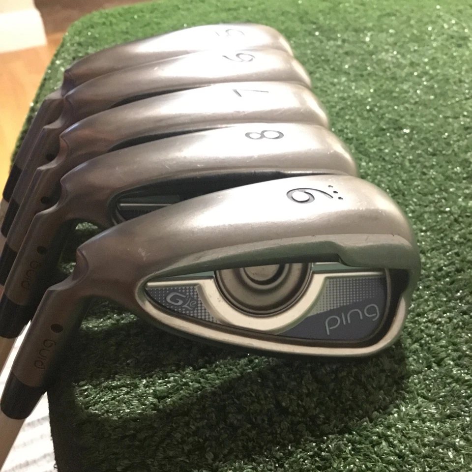 Ping Left Handed Ladies G Le Black Dot Irons Set 5-9 Irons ULT200 Graphite +1/2” - Image 2 of 4