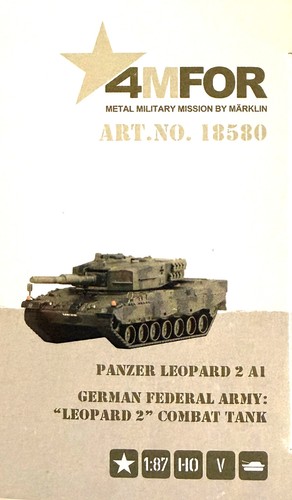 Märklin H0 4MFOR # 18580 in OVP - Panzer Leopard 2 A1 | Condition: Gebraucht