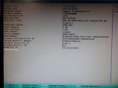 For Compaq 15-a052sg Motherboard with CPU AMD A4-5000