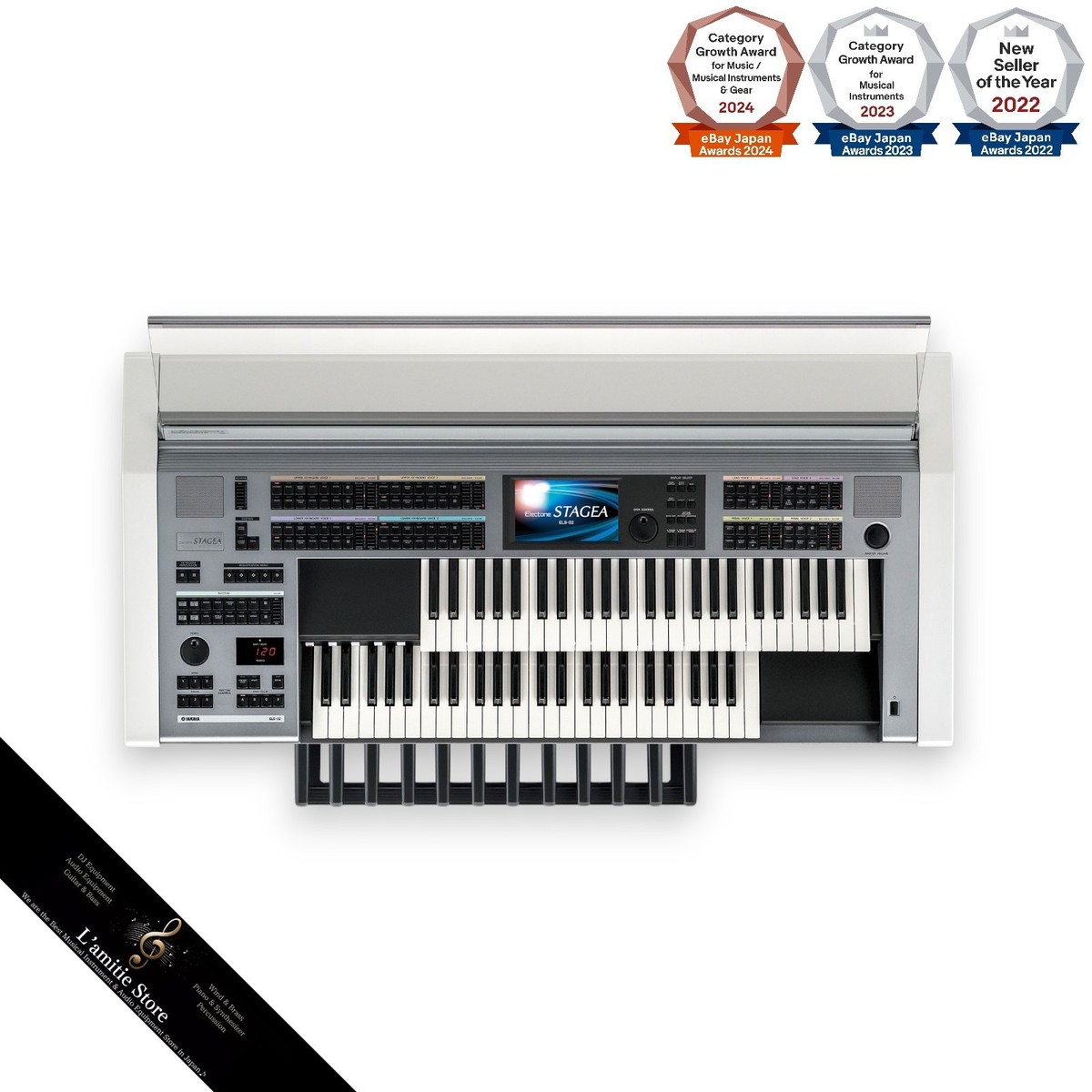 YAMAHA Electone STAGEA Standard Model ELS-02 ELS02 AWM Sound AEM