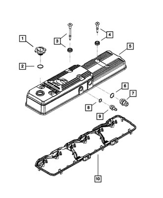 Genuine Mopar Valve Cover Isolator 5179090AA