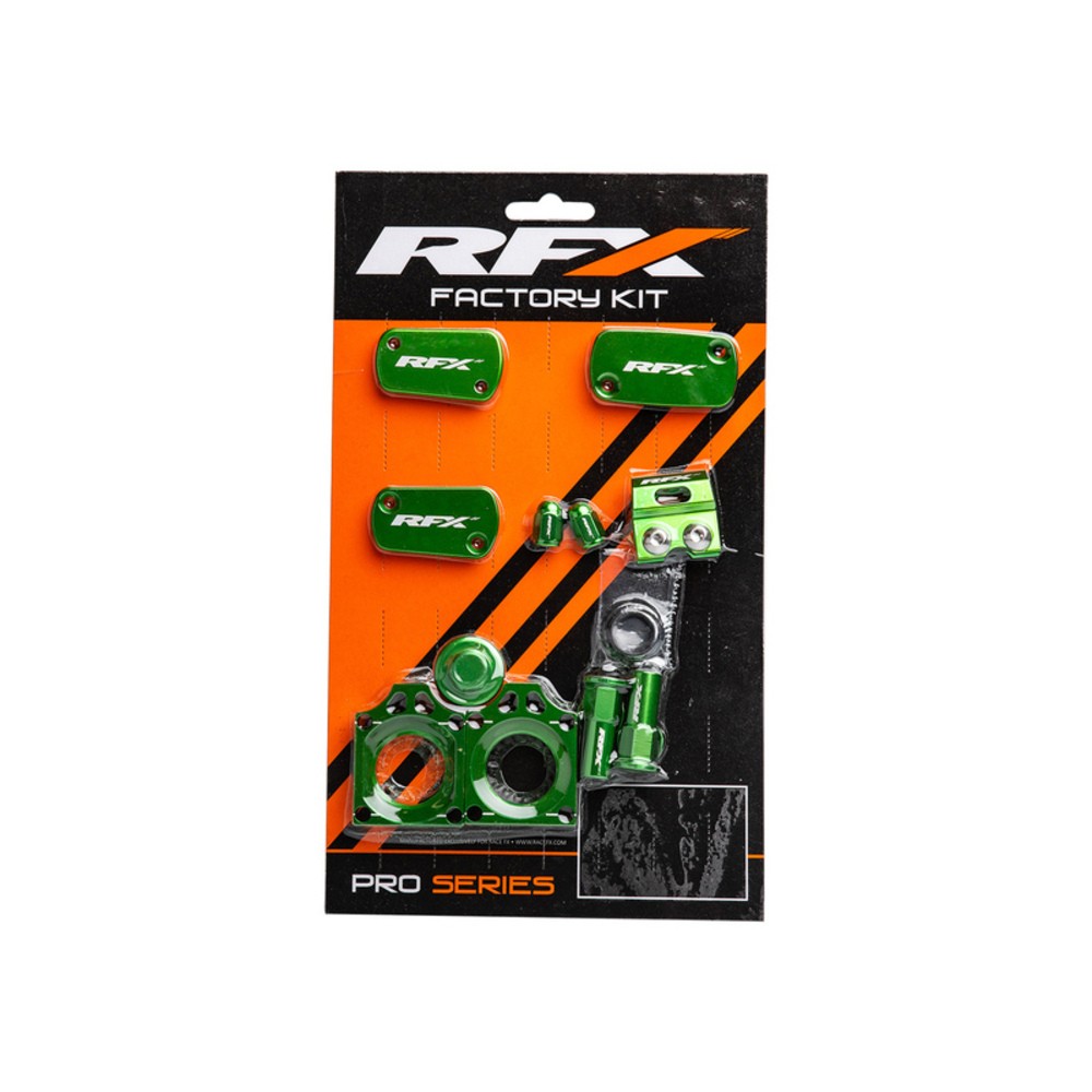 Free Shipping Anodized Aesthetics Kit RFX FACTORY-GREEN For Motorcycle Parts