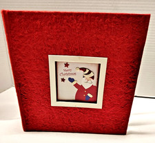 Christmas/Holiday Red Santa Photo Album 8 x 9" Hardcover Holds 180 Pictures