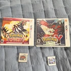 Pokémon Omega Ruby, Y, Rumble and Moon Nintendo 3DS Lot Manual Cases Inserts