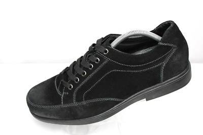 GDEFY Gravity Defyer Shoes Men's 11M Black Suede Leather Sneakers Lace Up