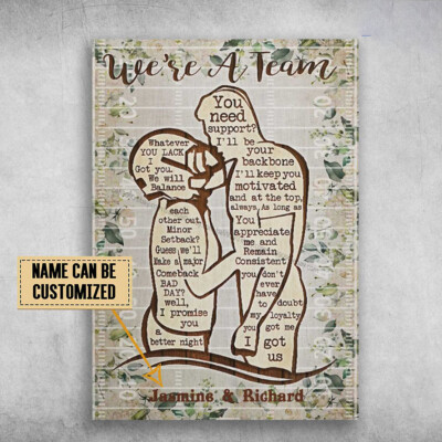 Love Poster, We're A Team, Whatever You Lack, I Got You, We Will Balance Each...