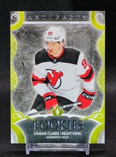 2024-25 Upper Deck Artifacts Rookies Graeme Clarke Neon Green #198 RC