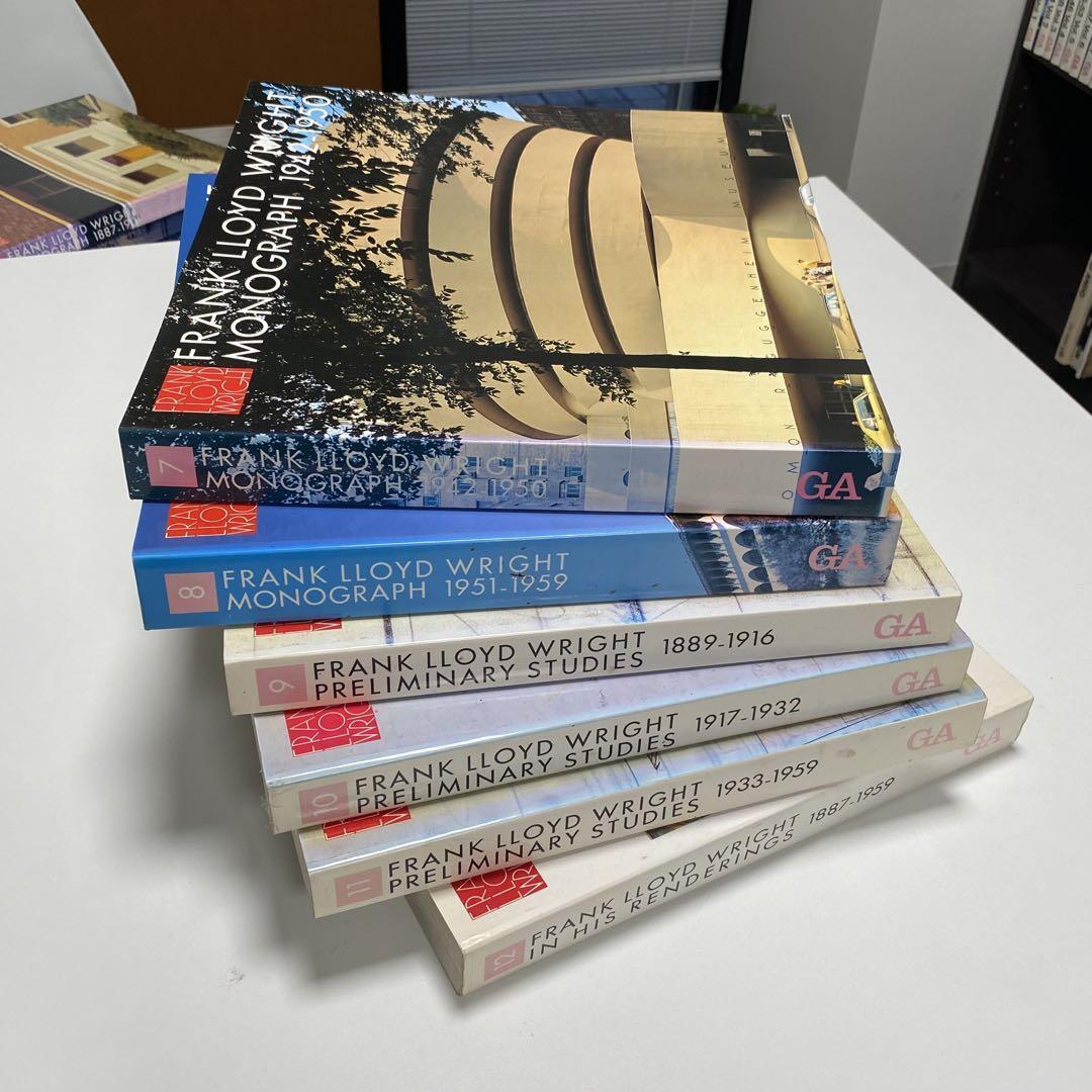 Frank Lloyd Wright Monograph Vol 1-12 Complete 12 Books Sets