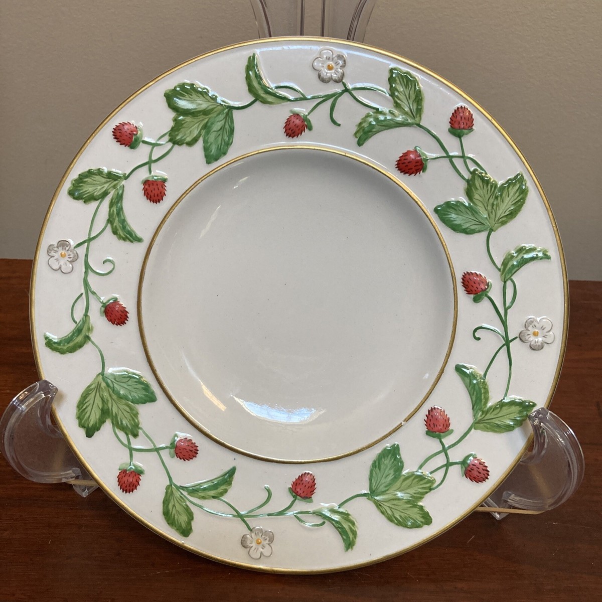Vintage Majolica Mottahedeh Strawberry 8.5” Plate Made in Italy | eBay