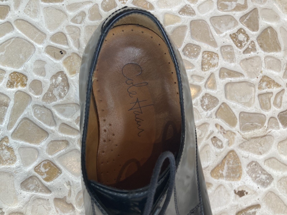 Cole Haan Caldwell Derby Black Leather Cap Toe Mens Shoes Size 8M C07606 Lace Up http:// main image 2