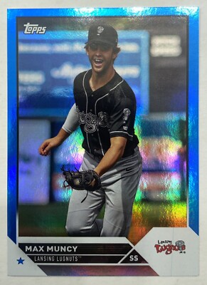 Max Muncy 2023 TOPPS PRO DEBUT ROOKIE Blue FOIL PARALLEL /150 LANSING LUGNUTS