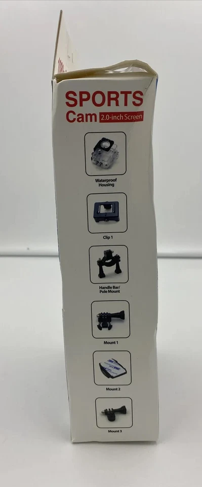 Cámara Deportiva Impermeable 1080p 30m Accesorios Incluidos Negra Subacuática Nueva Foto 4 de 4