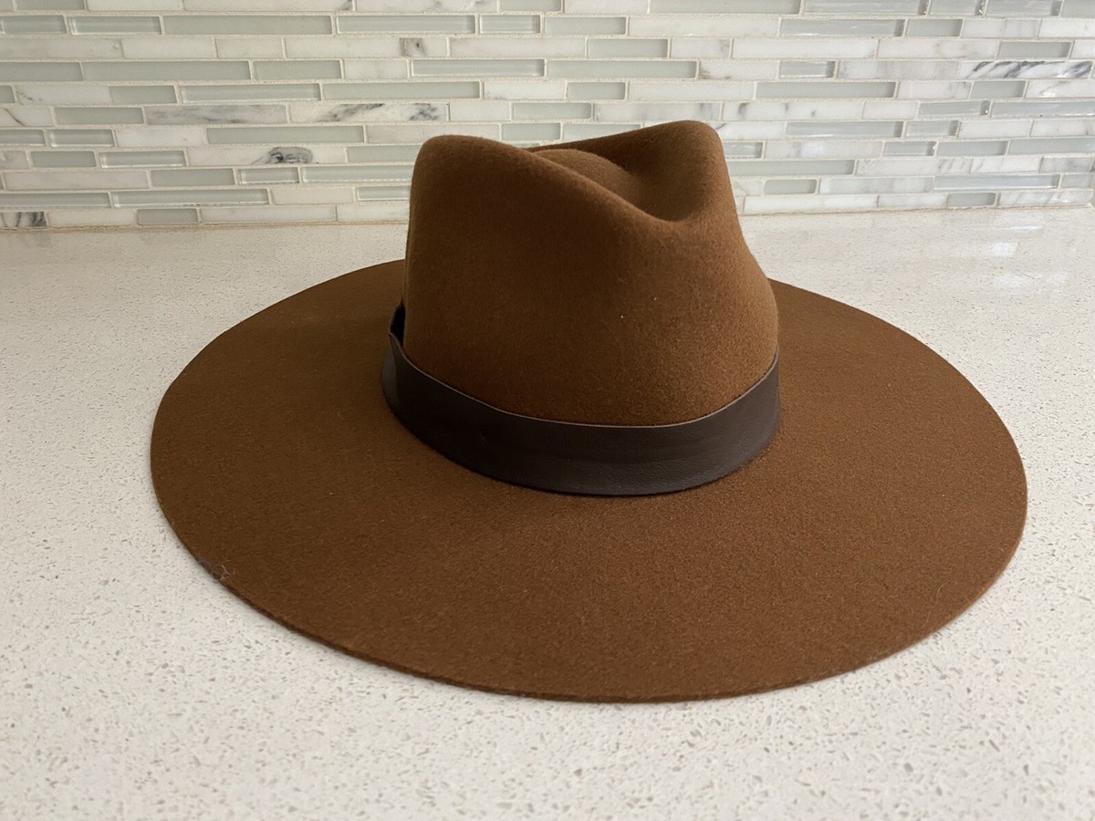 rag & bone Brown Felt Fedora with Black Cord Accent Brown 1940s Fedora Hat | the Silkstone | Custom Fit Rabbit  main image 2