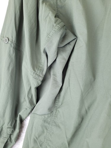 REI Coop Hiking Guide Shirt Womens L Green Double Chest Pockets Outdoor Cooling - Picture 17 of 24