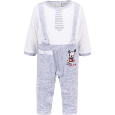 Disney Langarm bestickter Body Baby Neugeborenen Anzug Mickey Mouse 12-24 Monate