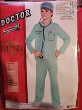 Children's Halloween Doctor Dress Up Costume Size 8-10