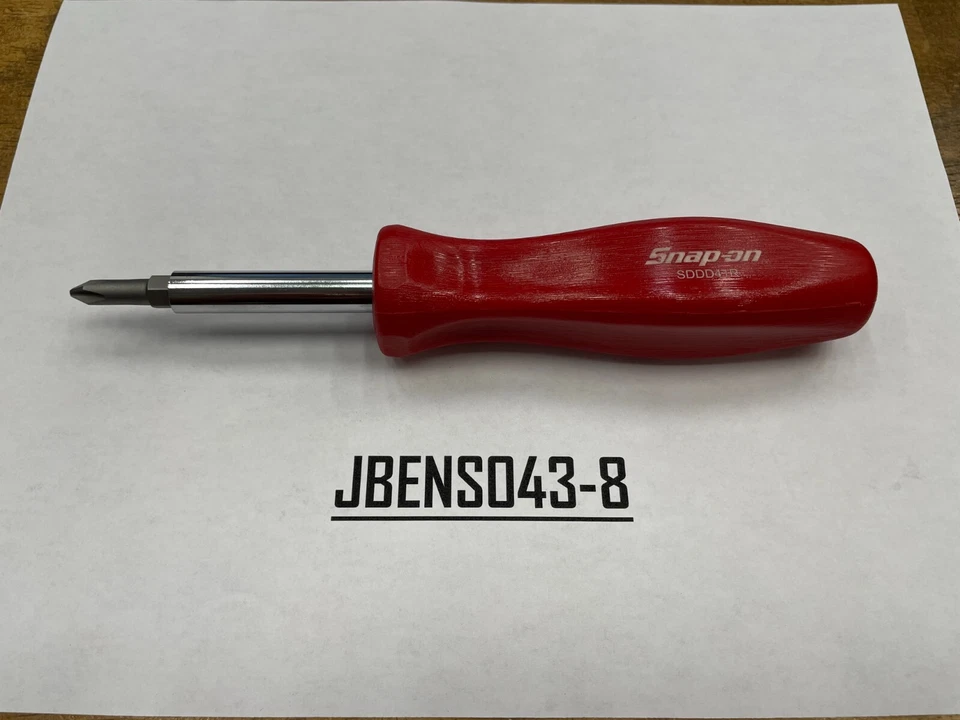 Snap-on Tools EE. UU. NUEVO ROJO Juego de destornilladores de hoja reversible de agarre duro SDD41R