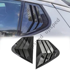 Carbon Fiber Rear Side Window Quarter Louver Cover For Kia Optima K5 2011-2015