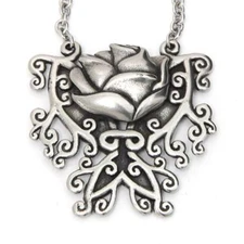 Butterfly Necklace Thorny Rose Stainless Steel pendant necklace By Controse