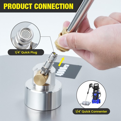 16.5'' Industrial Surface Cleaner High Pressure Washer 4000PSI Stainless Steel - Picture 4 of 19