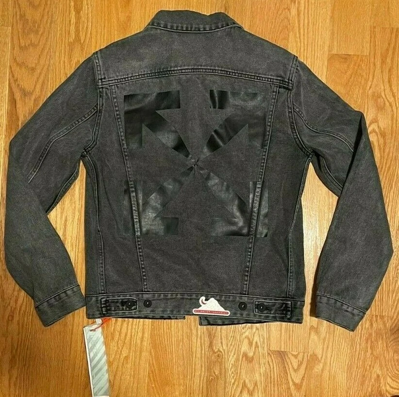 Off white virgil abloh denim jacket discount