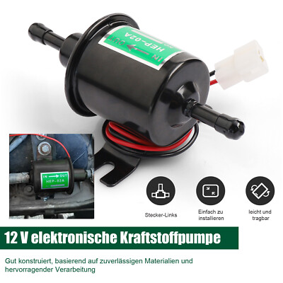 #ad 12V Low Pressure Universal Electric Fuel Pump HEP 02A Petrol Gas Diesel car $11.99