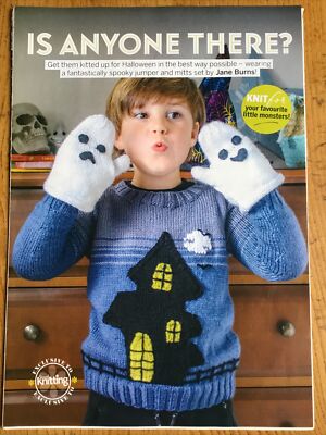 KINDER HALLOWEEN SPUKHAUS PULLOVER Strickanleitung (siehe Hinweise)