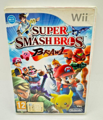 Super Smash Bros Brawl Nintendo Wii PAL ITA Used Multilingual Game No Manual