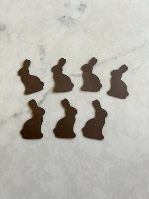 Chocolate Easter Bunny Rabbit paper punchies Die Cut Dies Confetti