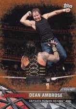 Dean Ambrose WWE Wrestling Trading Card WWF Topps Gold Parallel Raw #100