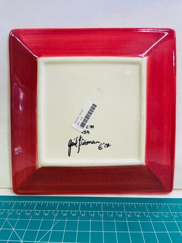 2002 Gail Pittman Vintage Monogram “T” Good Condition Red Polka Dots T - Picture 4 of 6